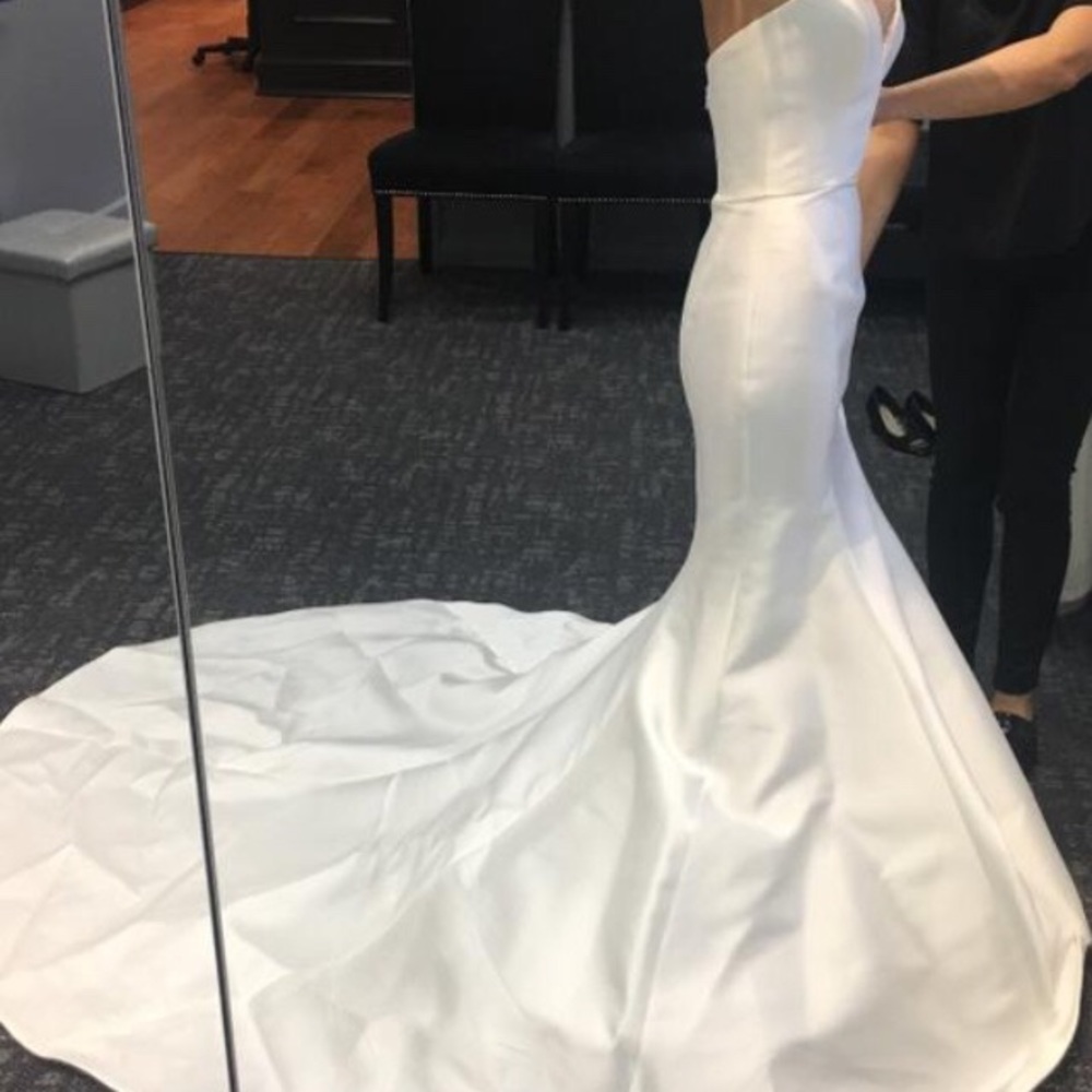 Kenneth Pool/Amsale Ivory strapless Wedding Gown